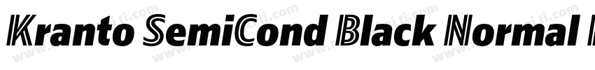 Kranto SemiCond Black Normal Inline字体转换
